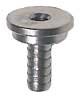 Stainless Shank Nipple 1/4"