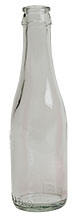 187ml. Clear Beer Bottles - Case Of 24 (Actual Shipping Item)