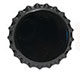 320 Black Bottle Caps