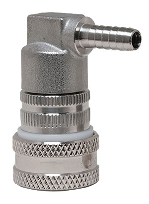 Keg Land Stainless Gas Ball Lock, Barbed