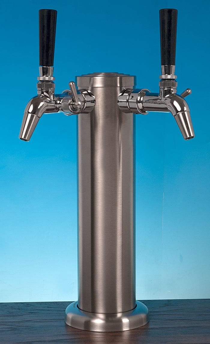 Nukatap Double Flow Control Complete Stainless Tower