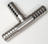 Stainless Two Way 5/16" Gas Tee