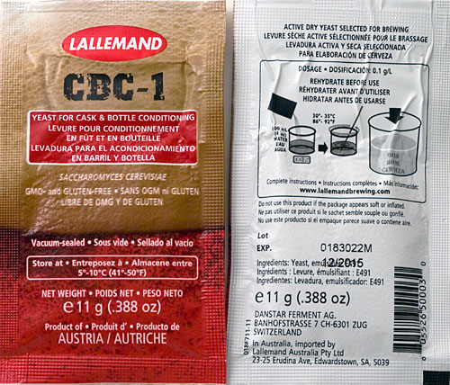 CBC-1 Cask And Bottling Conditioning Yeast 