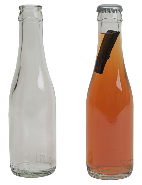 187ml. Clear Beer Bottles - Case Of 24 (Actual Shipping Item)