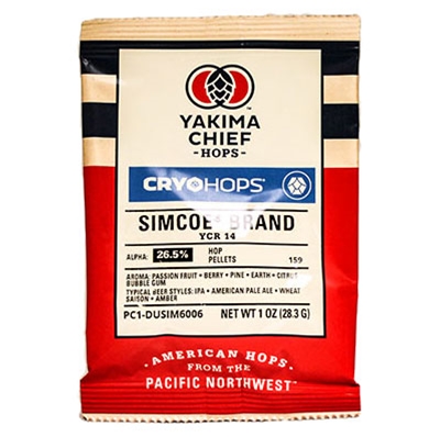 Simcoe® Brand YCR 14 Cryo Hops® with LupuLN2® Pellets