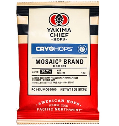 Mosaic® Brand HBC 369 Cryo Hops® with LupuLN2® Pellets
