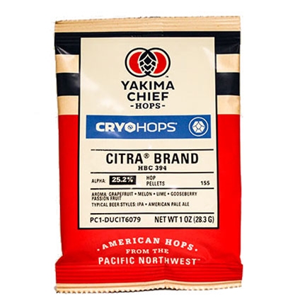 Citra® Brand HBC 394 Cryo Hops® with LupuLN2® Pellets