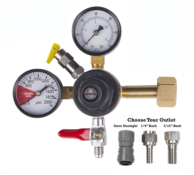 CMBecker Single C02 Gas Regulator