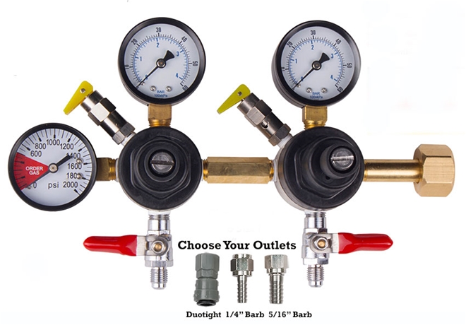 CMBecker Twin Body C02 Gas Regulator