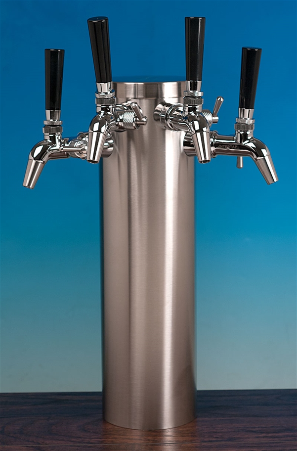 Nukatap Quad Flow Control Complete Stainless Tower