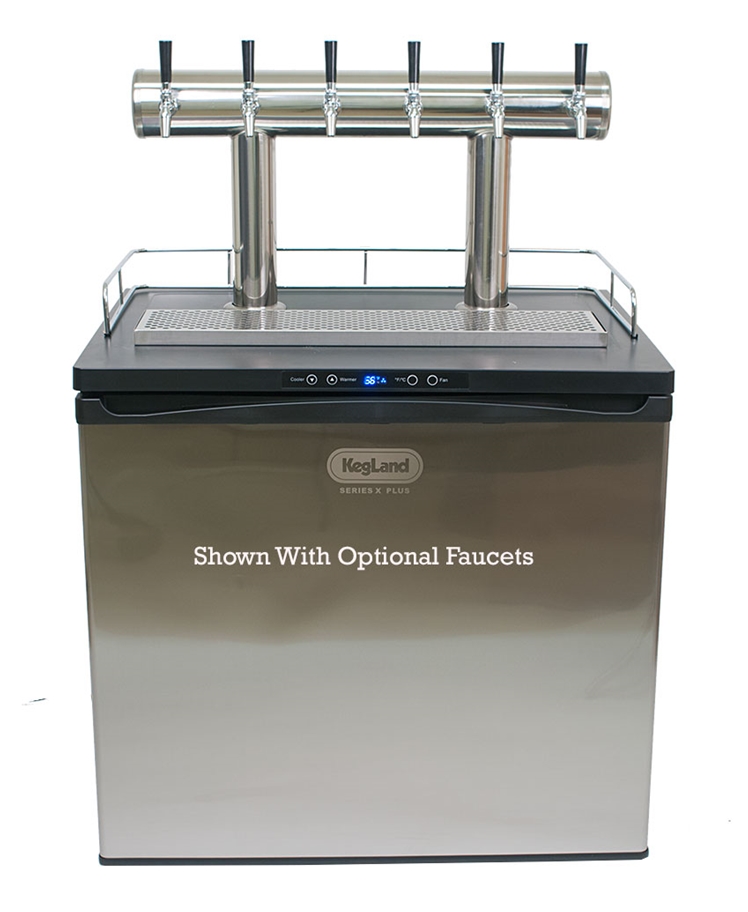 KegLand Series X Plus 6 Faucet Bridge Tower Kegerator