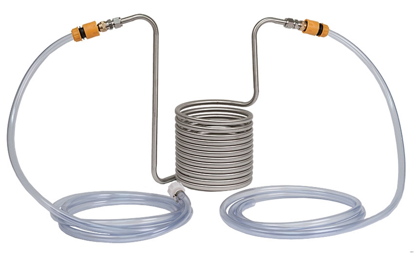 Modular Immerson Wort Chiller With Quick Disconnect Hoses