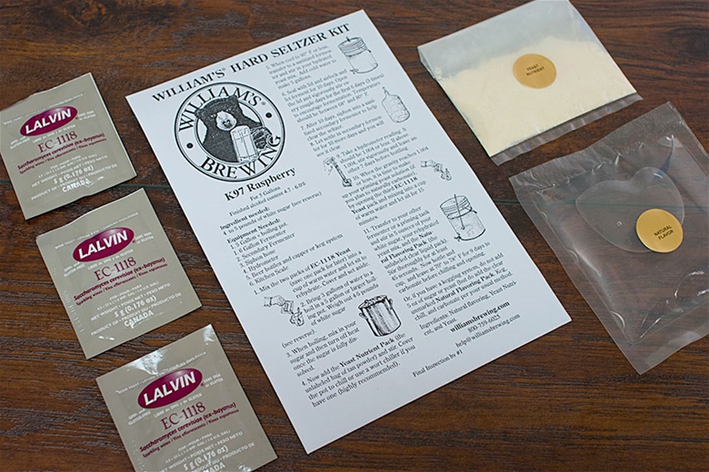 Raspberry Hard Seltzer Kit