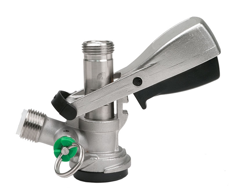 Sanke Type D Stainless Keg Coupling Head with no fittings