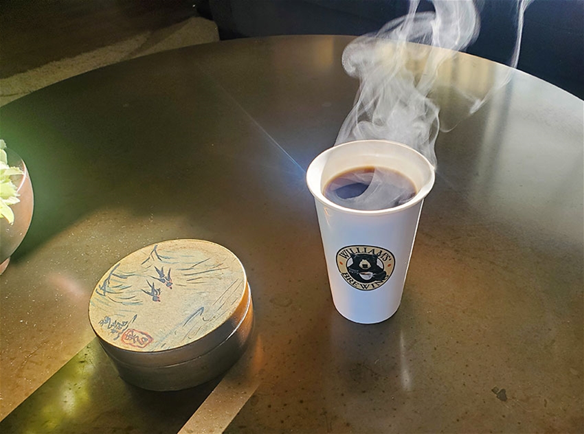 William's Double Wall Ceramic Coffee Tumbler