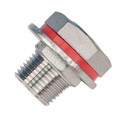 Weldless 1/2" NPT Stainless Bulkhead