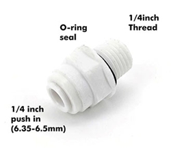 Duotight 6.35mm Female by 1/4" BSP Male Thread Bulkhead