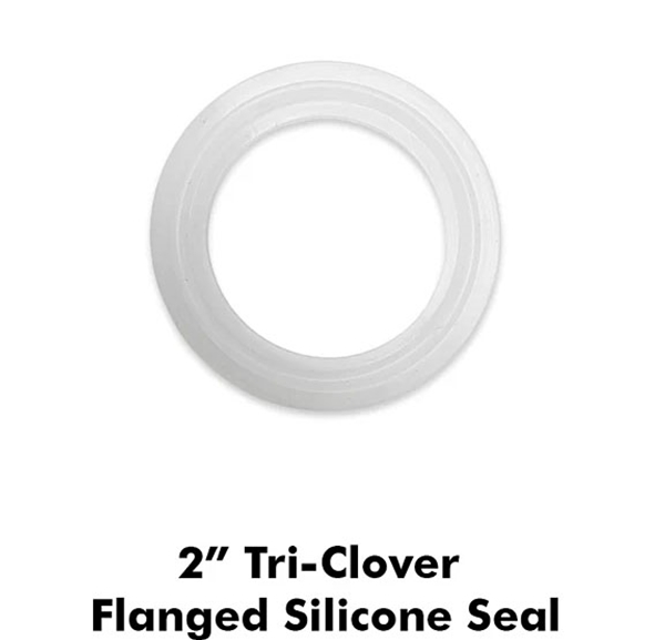 1.5" Tri Clamp Flanged Silicone Gasket Seal