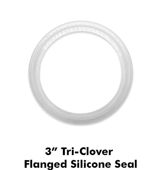 3" Tri Clamp Flanged EPDM Gasket Seal