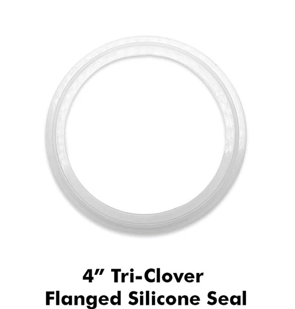 4" Tri Clamp Flanged Silicone Gasket Seal