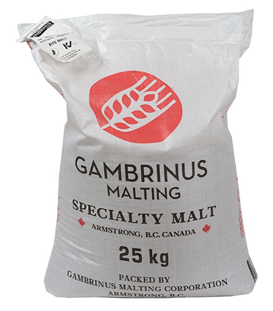 55 Lbs. Canada Rye Malt (Actual Shipping Item)