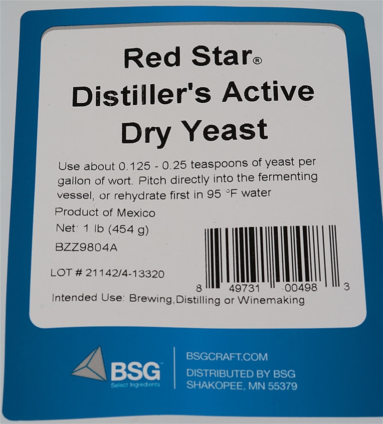 Red Star Distillers Active Dry Yeast