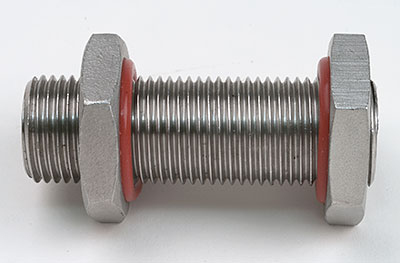 Variable Length Weldless 1/2" Npt Stainless Bulkhead