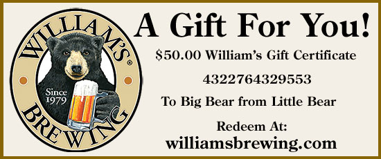 $500.00 William's Gift Certificate
